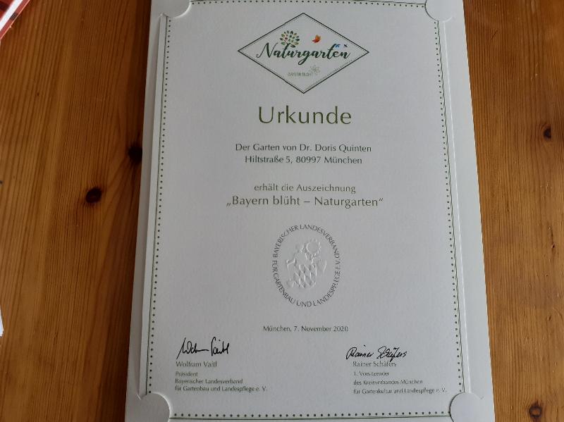 Zertifizierung als Naturgarten title=